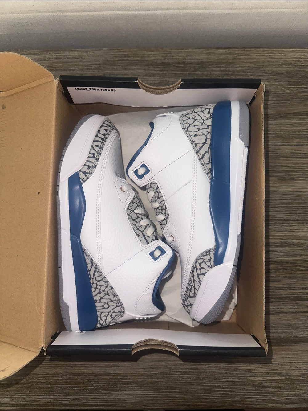 Air Jordan 3 Retro PS 'Washington Wizards' SZ 2Y New